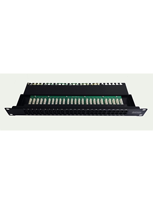 Beek 50 port CAT 3 ISDN Patch Panel, zırhsız, 8P4C, LSA, 1U, kabinete monte edilebilir
Beek CAT 3 ISDN Patch Panel, unshielded, 50-port RJ45, 8P4C, LSA, 1U, rack mount