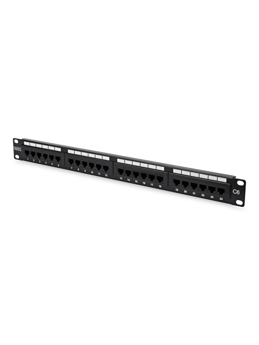 Digitus CAT 6, E Sınıfı Patch Panel, zırhsız (unshielded), siyah renk
Digitus CAT 6, Class E Patch Panel, unshielded, black