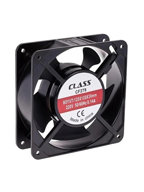 CLASS CF278 120X120X38 220 VOLT AKSİYEL METAL FAN