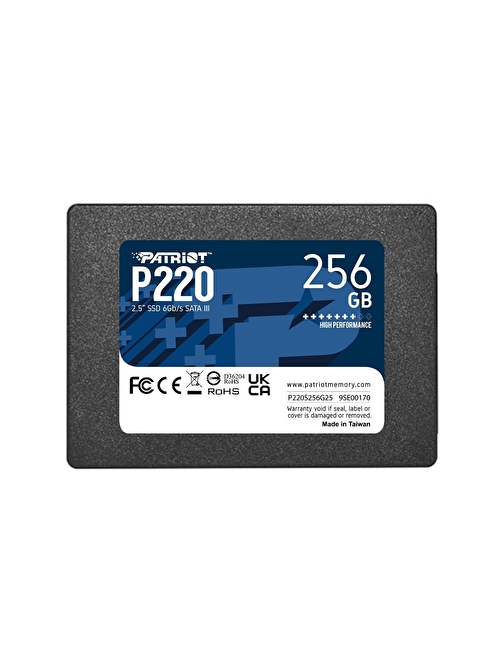 Patriot P220 256GB 550/490MB/s 2.5" SATA3 SSD Disk (P220S256G25)