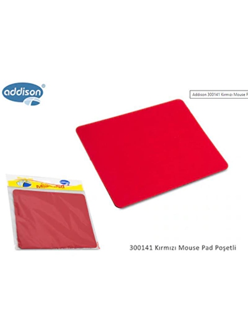 ADDISON 300141 KIRMIZI MOUSE PAD POŞETLİ