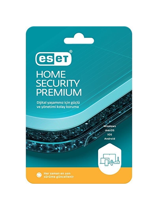 ESET HOME SECURITY PREMIUM 3 KULLANICI 1 YIL KUTU