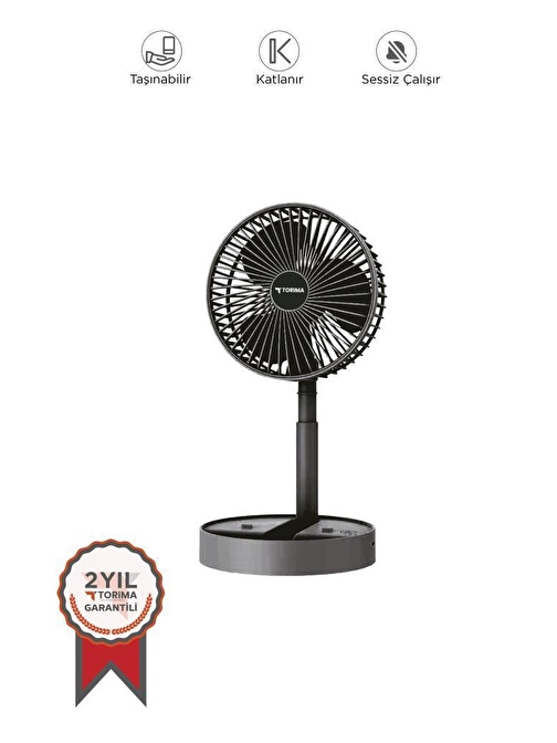 Torima F-06 Siyah Mini Fan Vantilatör Masa Fan