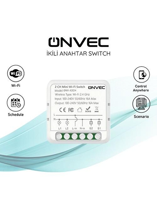 Onvec Smart İkili Anahtar Swich