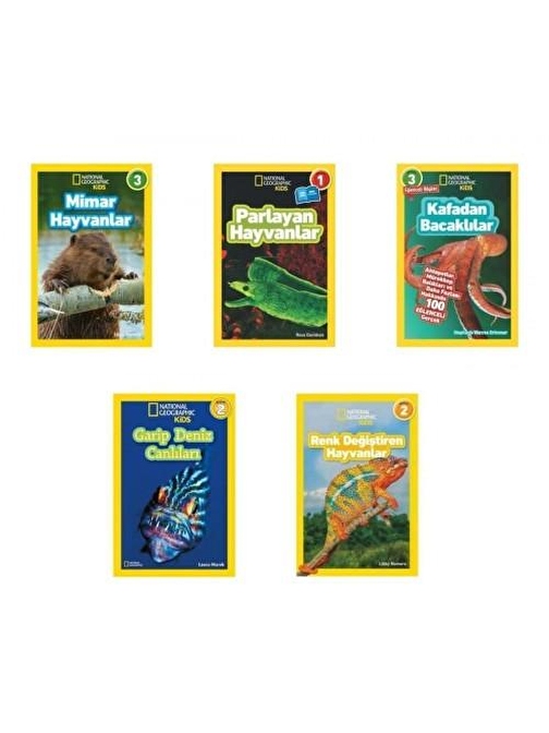 National Geographic Kids Olağanüstü Hayvanlar Seti 5 Kitap