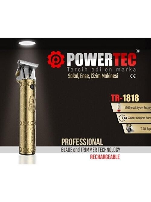 Powertec 1818 Tıraş Makinesi