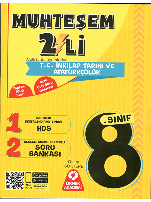 8. Sınıf Muhteşem İkili T.C. İnkılap Tarihi ve Atatürkçülük Seti Örnek Akademi