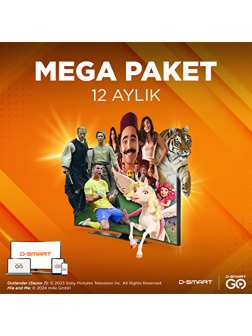 D-Smart GO Mega 12 Aylık Dijital Abonelik Kodu