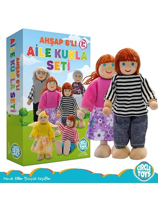 Circle Ahşap Aile Seti 6 lı