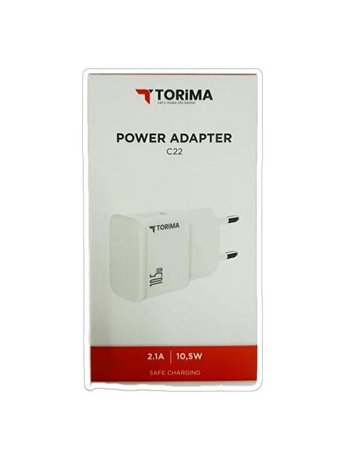 Torima 10.5W 2.1A Usb Şarj Başlığı Adaptörü