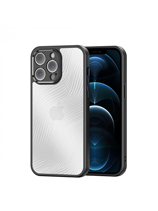 Dux Ducis iPhone 12 Pro Aimo Series Premium Buzlu Sert PC-TPU Kılıf