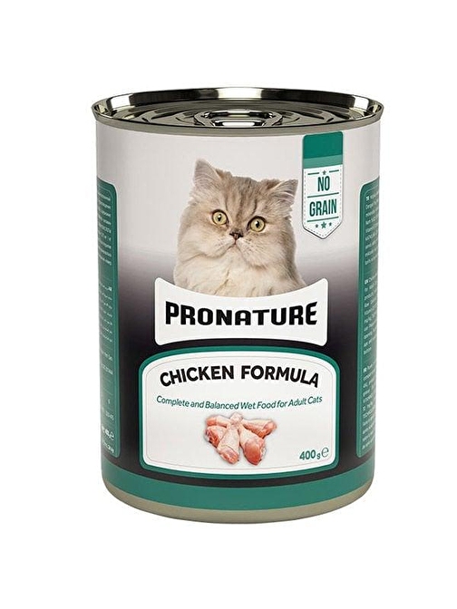 Pronature Tahılsız Tavuklu Ezme Yetişkin Konserve Kedi Maması 400 Gr