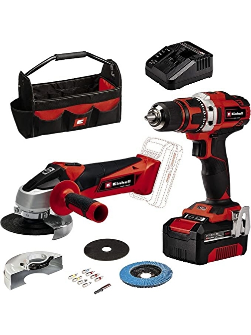 Einhell TE-TK 18/2 Li Kit (CD+AG) Akülü Kombo Set