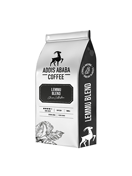 Addis Ababa Coffee Lemmu Blend Filtre, Espresso Çekirdek Kahve 1000 Gr