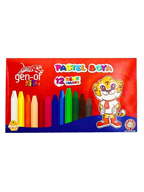 Gen-Of Karton Kutu Pastel Boya 12 Renk (GEN-6120) 