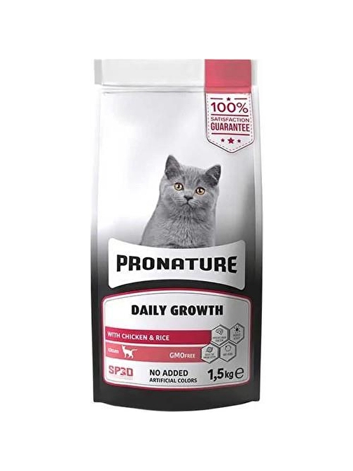 Pronature Daily Growth Tavuklu ve Pirinçli Yavru Kedi Maması 1,5 Kg