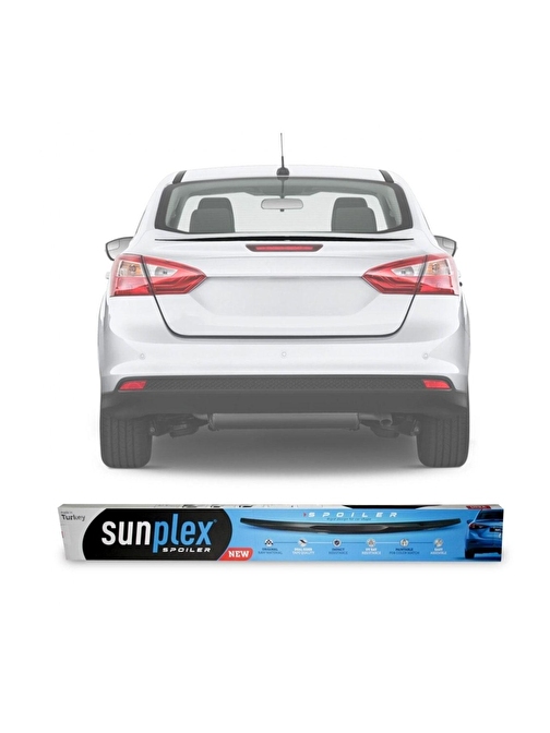 Ford Focus 3 Spoiler Bagaj Üstü Sunplex Piano Black Sd 2011-2017 Arası