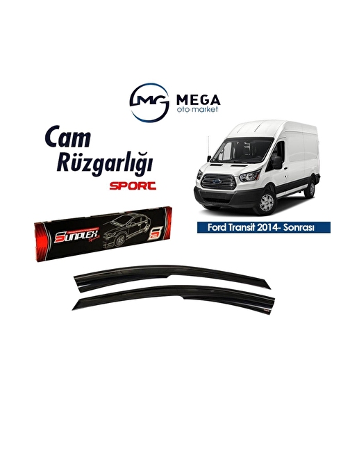 Ford Transit 2014- Sonrası Mugen Tip Cam Rüzgarlık Sunplex