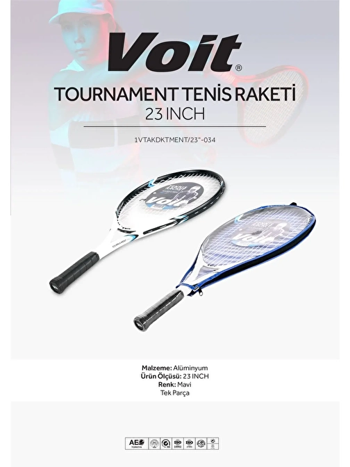 Voit Tournament Pro Tenis Raketi 23 Inch Mavi