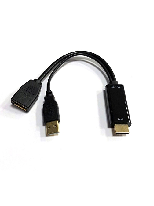 Beek HDMI  DisplayPort (DP++) Adaptör, HDMI Tip A Erkek Giriş,  DP Dişi Çıkış, DP 1.2, 4KX2K@30Hz çözünürlük