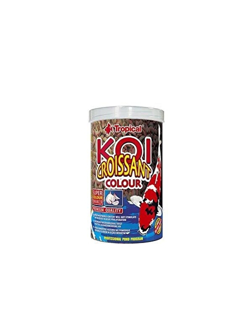 Tropical Koi Croissant Color Havuz Balıkları için Renklendirici Balık Yemi 1000 Ml