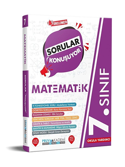 7. Sınıf Matematik Sorular Konuşuyor Soru Bankası Pruva Akademi