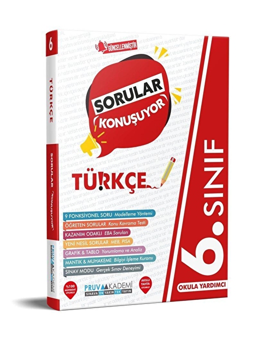 6. Sınıf Türkçe Sorular Konuşuyor Soru Bankası Pruva Akademi