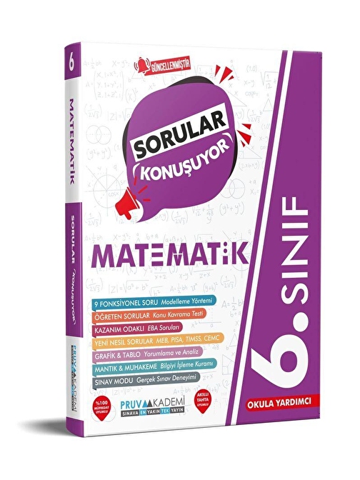 6. Sınıf Matematik Sorular Konuşuyor Soru Bankası Pruva Akademi