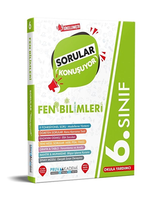 6. Sınıf Fen Bilimleri Sorular Konuşuyor Soru Bankası Pruva Akademi