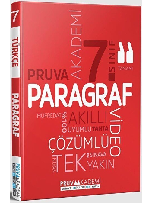 7. Sınıf Paragraf Soru Bankası Pruva Akademi