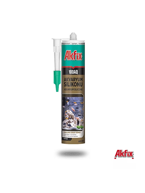 Akfix 100AQ Akvaryum Silikonu Şeffaf 310ML