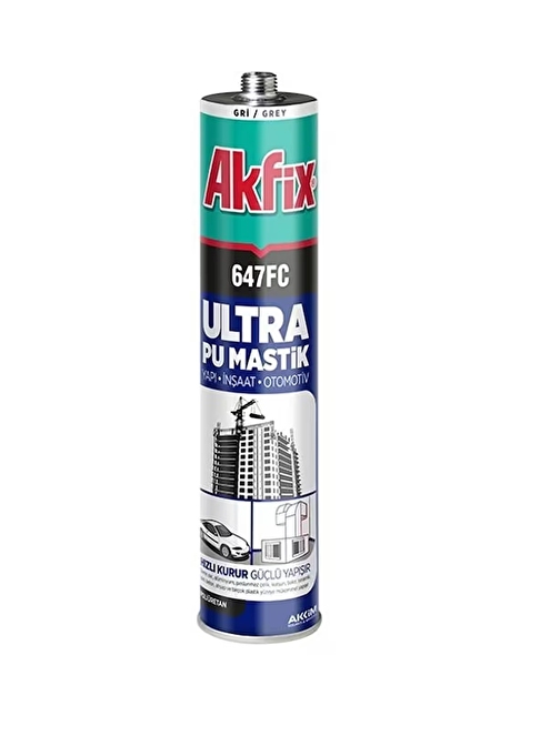 Akfix 647fc Siyah Ultra Poliüretan Otomotiv Yapı Pu Mastik 280ml