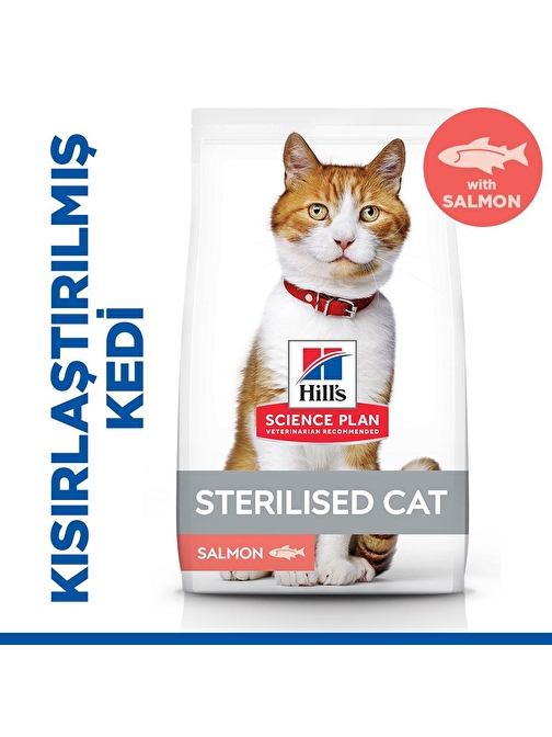 Hill's SCIENCE PLAN Somon Kısırlaştırılmış Yetişkin Kedi Maması 8+2 Kg