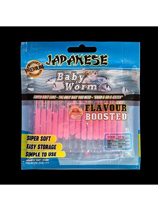 Japanese Baby Worm Aromalı LRF Silikon Solucan Yem 309