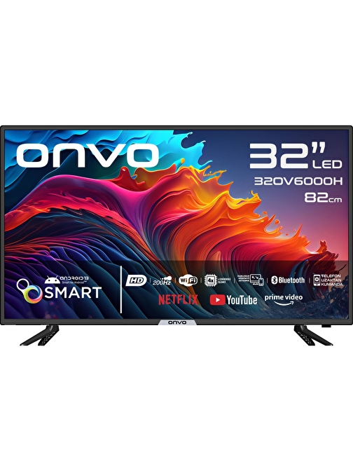 Onvo 32OV6000H HD 32" 82 Ekran Uydu Alıcılı Android Smart LED TV