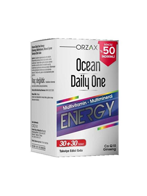 Ocean Daily One Energy 60 Tablet Avantajlı Paket