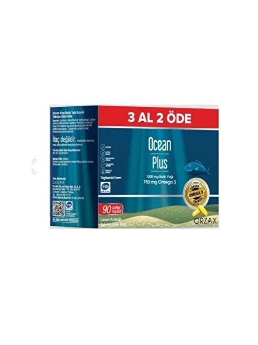 Ocean Plus Omega 1200 mg 90 Kapsül Avantajlı Paket