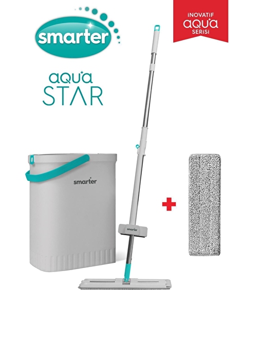 SMARTER AQUA STAR TEMİZLİK SETİ + YEDEK TABLET MOP PASPAS