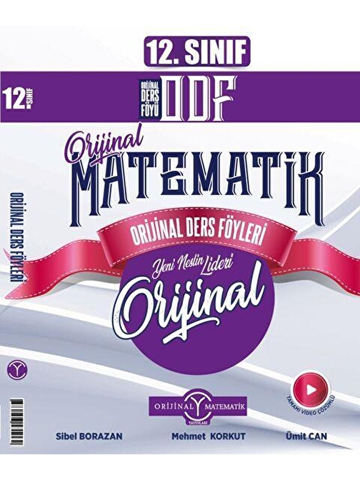 12. Sınıf Matematik ODF Orijinal Ders Föyleri Orijinal Mikro