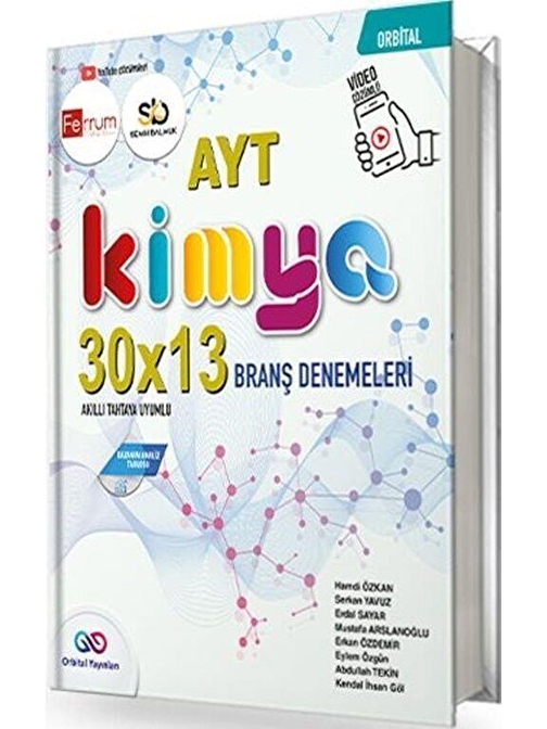 AYT Kimya 30 x 13 Branş Denemesi Orbital Yayınları