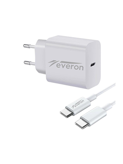 Everon Q.C 3.4 Amper 25w Type To Type C Şarj Aleti 