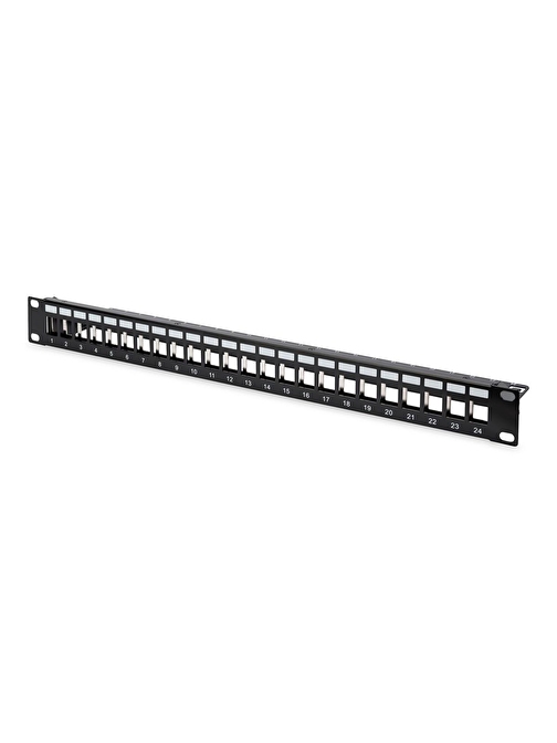 Digitus 24 Port Boş Patch Panel, Zırhlı, 1U Yüksekliğinde, Siyah Renk
Digitus Modular Patch Panel, Shielded, 24-port, blank, 1U, rack mount, color black (RAL9005)