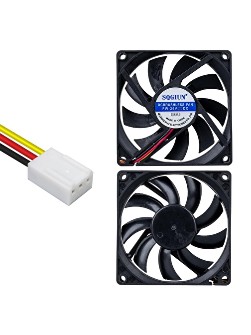 POWERMASTER IC-216A 80X80X15MM 24 VOLT 3 PİN FIRÇASIZ DC FAN