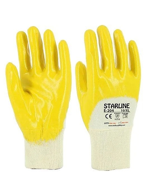 STARLİNE E-204 Sarı Nitril Eldiven