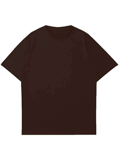 Unısex Basic Baskısız Oversize T-shirt