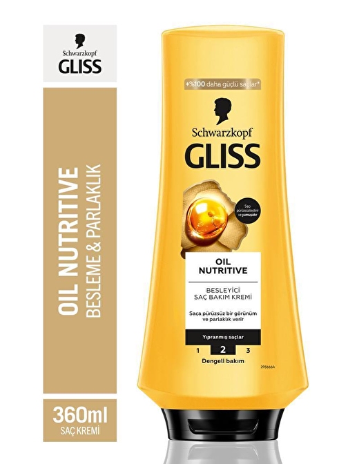 Gliss Oil Nutritive Saç Kremi 360 ML