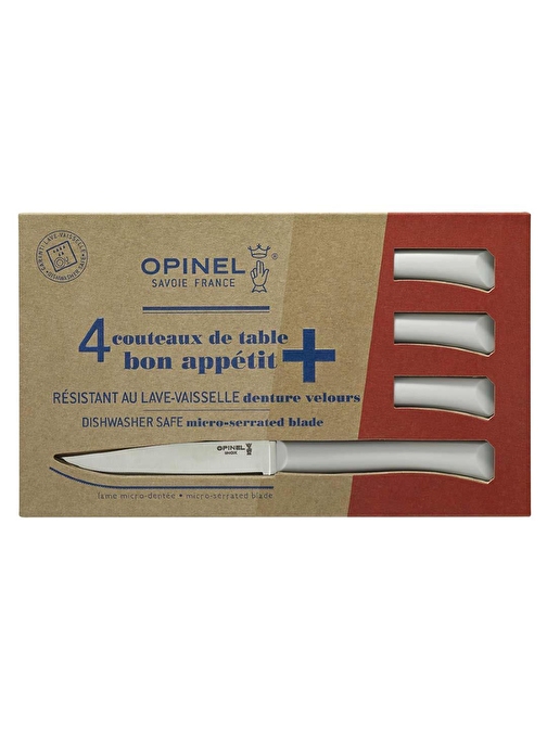 Opinel OP-001904 Bon Appetit 4 Parça Paslanmaz Sofra Bıçağı