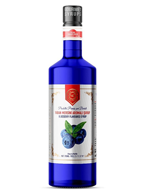 Nish Yaban Mersini (Blueberry) Aromalı Şurup 700 ML - Cam Şişe