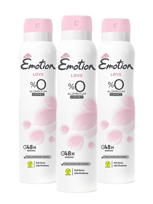 Emotion Love Kadın Deodorant 3x150ml