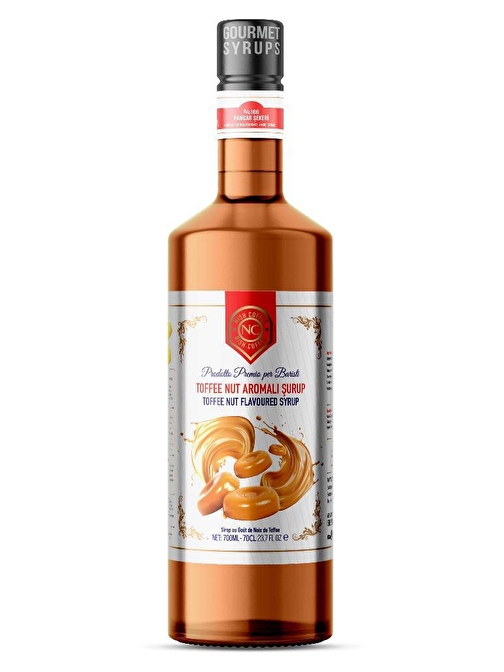 Nish Toffee Nut Aromalı Şurup 700 ML - Cam Şişe